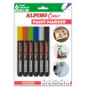Alpino Crea+ Marker 6ks rôzne farby