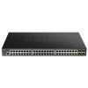 D-Link DGS-1250-52XMP 52-portový gigabitový inteligentný PoE switch, 48x GbE PoE+, 4x SFP+, PoE 370W DGS-1250-52XMP/E
