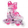 Detské kolieskové korčule NILS Fun NJ1025 FLIPZY ružové XS(27-30)