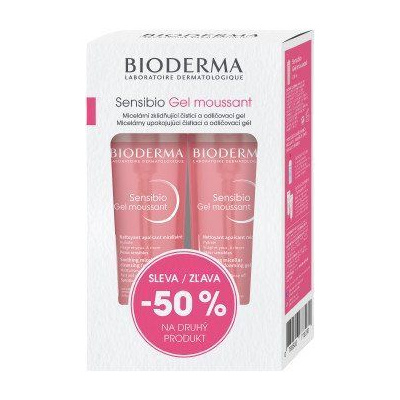 Bioderma Sensibio H2O 500 ml + Gel mousant 200 ml + tamp. darčeková sada