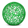 3D lopta zo sklenených vlákien, priemer 100 cm, zelená, bez osvetlenia