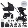 EASYWALKER Kombinovaný kočík Harvey⁵ Midnight Black XXL AIR
