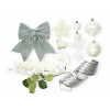 Sada vianočných ozdôb 29 ks v krabici WHITE MELODY na vianočný stromček do 100 cm
