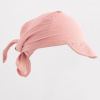 NEW BABY Detská letná mušelínová šatka so šiltom pink New Baby Veľ. 56/62