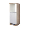 Skriňa pre vstavanú chladničku výšky 88 cm Flex Well Valero 60 x 60 x 169,5 cm biela vysoce lesklé dub sonoma matný