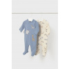 Bavlnené dupačky pre bábätká Mayoral Newborn 2-pak 2714 2714.1B.Newborn.9BYA modrá 75