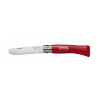Opinel VRI N°07 My first, čepel 8 cm - nůž dětský zavírací red