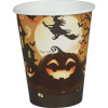Guirca Papírové kelímky dýně - čarodějnice - Halloween 12 ks, 240 ml 8595596330843