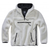 Brandit flísový pulóver Teddyfleece Worker, biela - XXL