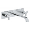 GROHE Allure Umývadlová 3-otvorová podomietková batéria, rozpätie 220mm,chróm GRO 20192000