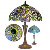 Tiffany lampa do obývačky peacock Ø40*60 kolekcia AMAZONIT