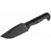 Vega KA-BAR KB-1278 HEAVY-DUTY WARTHOG nôž na prežitie 16,7 cm, celočierny, TPR, puzdro koža+nylon