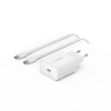 Nabíjačka sieťová Belkin WCA004VF1MWH-B6 BoostCharge USB-C + USB-C kábel (WCA004VF1MWH-B6)