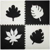 Penové puzzle Momi Hrací podložka FELI pěnové puzzle černé 4 ks černé