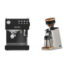 Ascaso Steel DUO, Black + Eureka Mignon Single Dose PRO, White & Oak