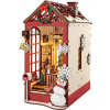 RoboTime 3D skladačka Záložka Miniatúrny domček Vianočný interiér