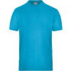DAIBER JN 1802 / Pánske elastické tričko z bio bavlny - turquoise 4XL