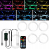 Osvetlenie okolia LED RGB Optické vlákno Osvetlenie interiéru auta 8M
