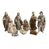 BETLEHEM 9 figuriek KRÉMOVO-HNEDÝ 4/18cm