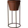 Home Styling Collection Květináče na nožičkách, efekt rzi, 2 kusy