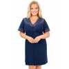 Donna Nočná košieľka Linda - plus size až do 6XL Tmavomodrá 4XL(48)