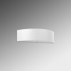 Sollux Lighting Nástenné svietidlo Skala, 1x biele textilné tienidlo, (biele sklo), (45 cm)