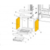 HAAS+SOHN Cihla 30x227x300; ND 0432215005502; 1 kus - šamotová cihla
