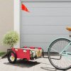 zahrada-XL Príves na bicykel, červený, oxfordská látka, železo 94160