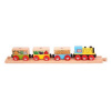 Bigjigs Rail Nákladní vlak se zeleninou + 3 koleje