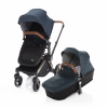 ZOPA Kombinovaný kočík Evoque + Farebný set, podvozok silver/brown Varianta: Petrol Blue