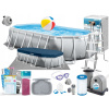 Rámový obdĺžnikový bazén Intex 503 x 274 cm (Intex 26796 Záhradný bazén s oválnym rámom 503x274x122 16v1 Set)