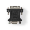 Nedis Nedis CCGB32902BK - adaptér DVI| DVI-I 24+5 Zástrčka | VGA Zásuvka | Poniklované | Přímý | PVC | Černá