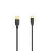 HAMA USB-C 2.0 kábel typ A-C 0,75 m, Flexi-Slim, čierny - 00200634