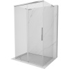 Mexen Rox-3SL, 3-stenný nadstavec na sprchový kút 105 x 95 cm, číre sklo, chrómový profil, 8C2L-105-095-01-00-3S