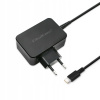 Nabíjačka do steny Qoltec 51024 65W 5-20V 3-3,25A USB-C PD, čierna (Nabíjačka do steny Qoltec 51024 65W 5-20V 3-3,25A USB-C PD, čierna)