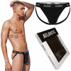 Atlantic Jockstrap Pánske spodné prádlo Elastické tangá y športové podväzky - čierne - L