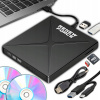 Externý DVD nahrávač Renew Force Externý prenosný disk 4v1 USB-C USB 3
