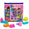 Mattel MEGA BLOKS VEĽKÉ VRECE KOCIEK - RUŽOVÉ (80)