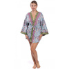 Kimono GLOS ružovo-tyrkysové