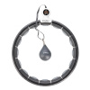 HMS Masážní hula hoop HMS HHM15 se závažím, magnety a počítadlem černá