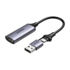 Karta na zachytávanie videa / HDMI Grabber Ugreen CM489, 4K 60Hz, USB + USB-C