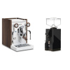 Biepi Sara PID, white/wood + Eureka Mignon Turbo, BL black