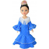 Realistická panenka Carol - tanečnice flamenca- modré šaty od f. Paola Reina ze Španělska (Las Amigas -32 cm - limitovaná edice)