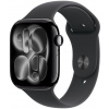 Apple Watch Series 11 GPS 42mm Jet Black Aluminium Case with Black Sport Band - M/L MEQU4MP/A