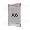 Plastová kapsa antireflexní A6 na výšku typ C 1x čirá samolepka - PVC-MAT kapsa C A6V - 1x samolepka - 1 ks