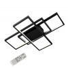 MasterLED Stmievateľný prisadený dizajnový LED luster Galaxis Pegas 130W s diaľkovým ovládaním čierny 105x50x8cm, ML2687