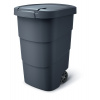 Popolnica Prosperplast Wheeler 95 l antracit, čierne veko