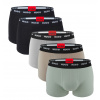 HUGO - boxerky 5PACK cotton stretch modern black & beige color combo - limitovaná fashion edícia (HUGO BOSS)-L (90-98 cm)