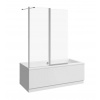Jika Nion Vaňová zástena dvojdielna L/P, 115x150 cm, Jika perla Glass, strieborná/transparentné sklo H2572N60026681