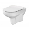 Cersanit City wc misa s pomaly sa sklápajúcim sedadlom závesné bez oplachovacieho kruhu biela K701-143